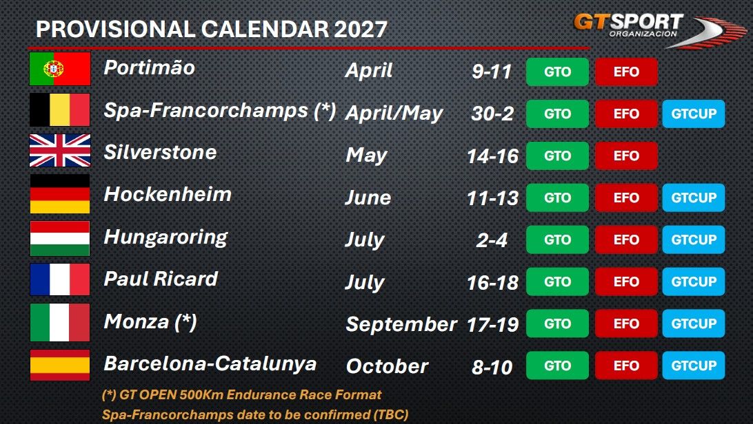 2027 Euroformula Open provisional calendar announced